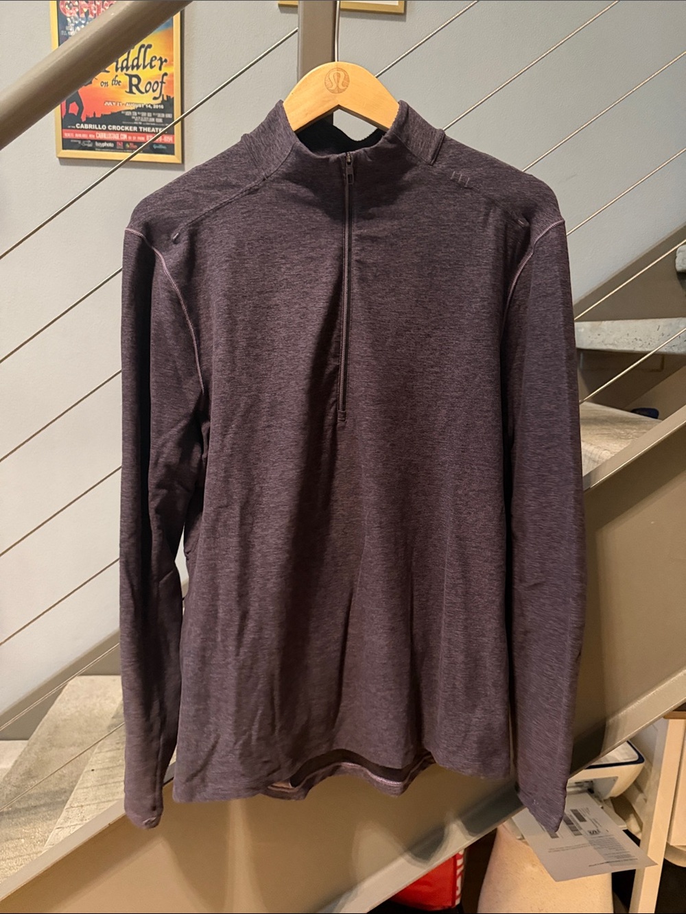 Lululemon Surge Warm 1/2 Zip Purple Men’s Small
